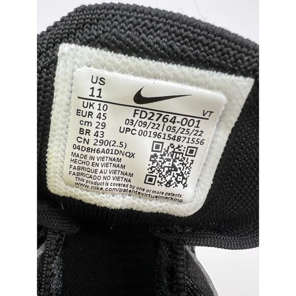 Nike Air Max Flyknit Racer Triple Black Shoes FD2764-001 Men's Size 11 - Picture 2 of 11